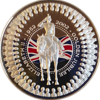 Australia 1dol 2002 Elizabeth 50 univers eskiz1