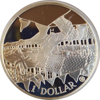 Cook Islands Elizabeth 50 univ 1 dollar 2002 eskiz1
