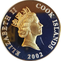 Cook Islands Elizabeth 50 univ 1 dollar 2002 eskiz2