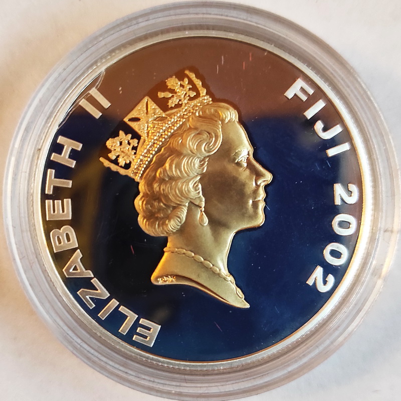 Fiji 10 dollars 2002 1 Elizabeth II Golden Jubilee 2