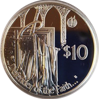 Fiji 10 dollars 2002 2 Elizabeth II Golden Jubilee eskiz1