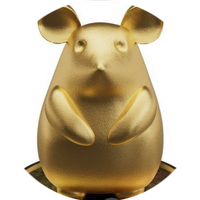 RAT Chinese Zodiac Bimetal Ghana 2026 eskiz1
