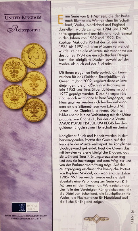 Britania 5 founds 2002 Elizabeth II Golden Lubilee sertif 2