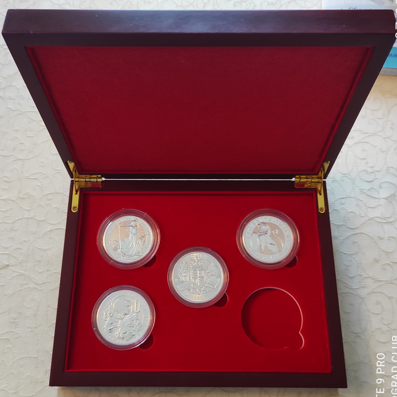 Britannia set box 6 coins 1oz 2021 2026 1