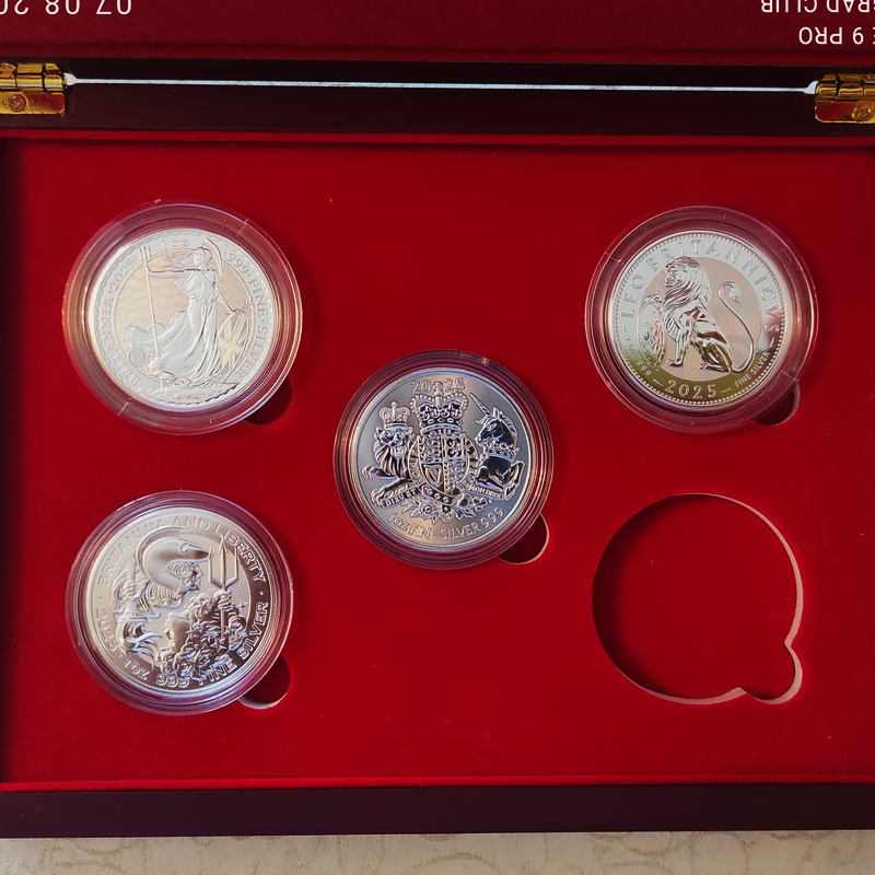 Britannia set box 6 coins 1oz 2021 2026 2