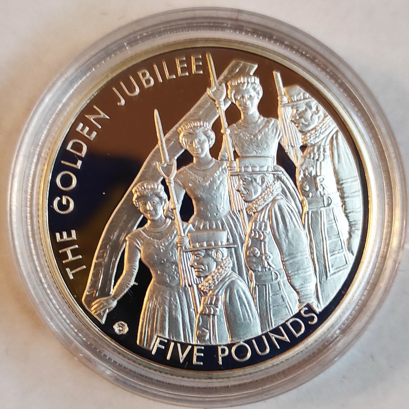 Jersey 5 pound 2002 Golden Jubiley 1