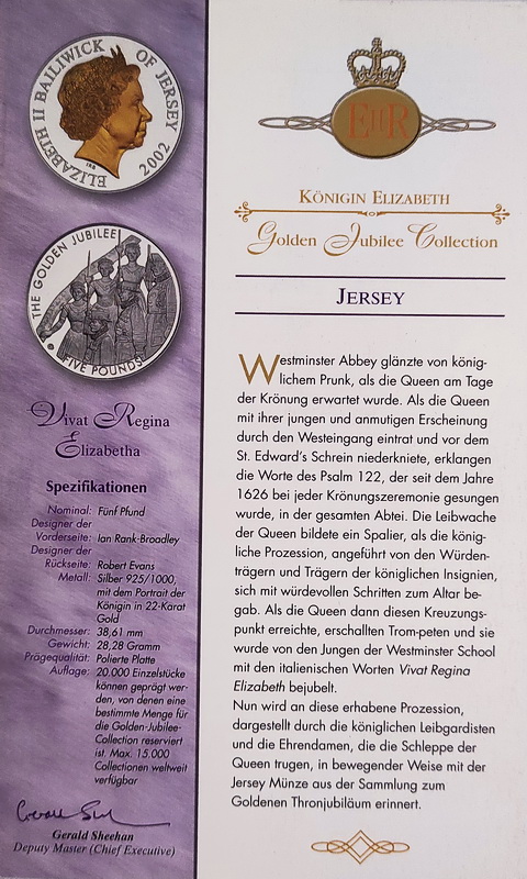 Jersey 5 pound 2002 Golden Jubiley 3