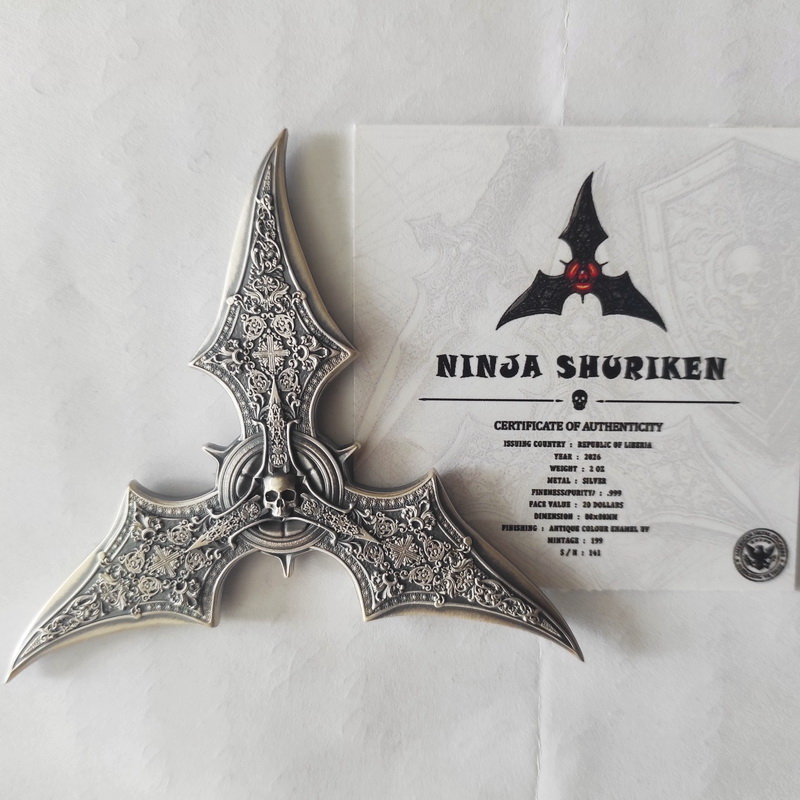 SHURIKEN Ninja 2oz Liberia 2026 6