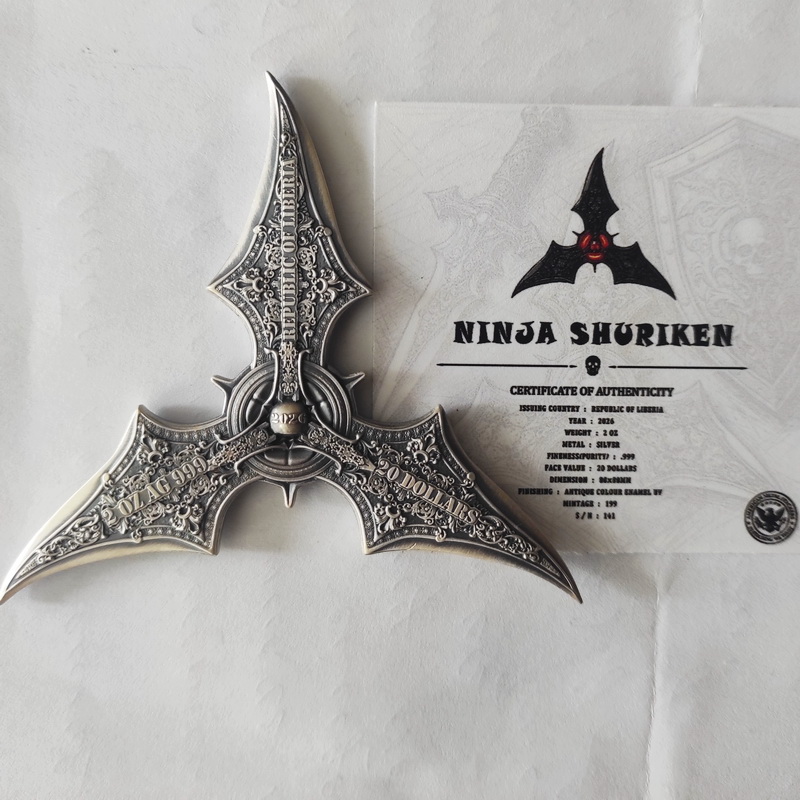 SHURIKEN Ninja 2oz Liberia 2026 7
