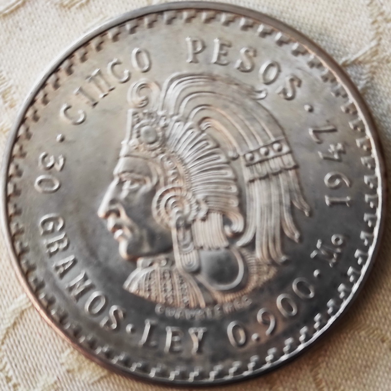 Mexico cinco pesas 1947 1