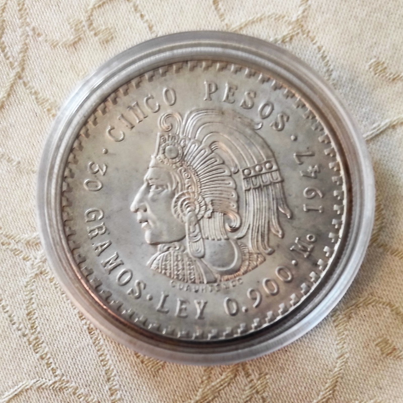 Mexico cinco pesas 1947 4