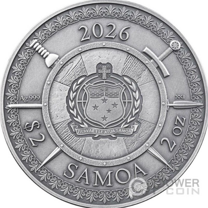 WILLIAM WALLACE Legends Of Battlefield 2oz Samoa 2026 2
