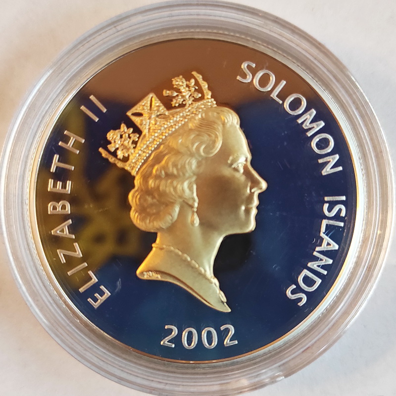 Solomon Island Elizabeth 50 univer 5 dollars 20022 2
