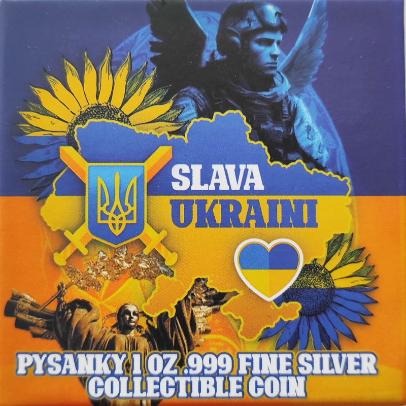Slava Ukraine Pysanky 1oz 2024 3