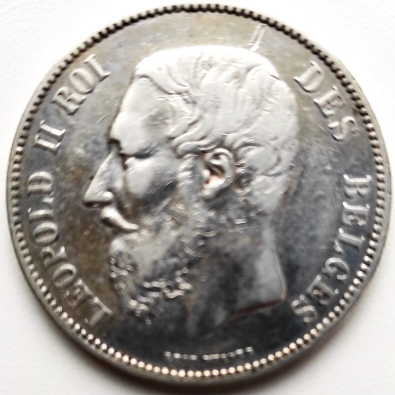 Leopold II 5francs 1873 1