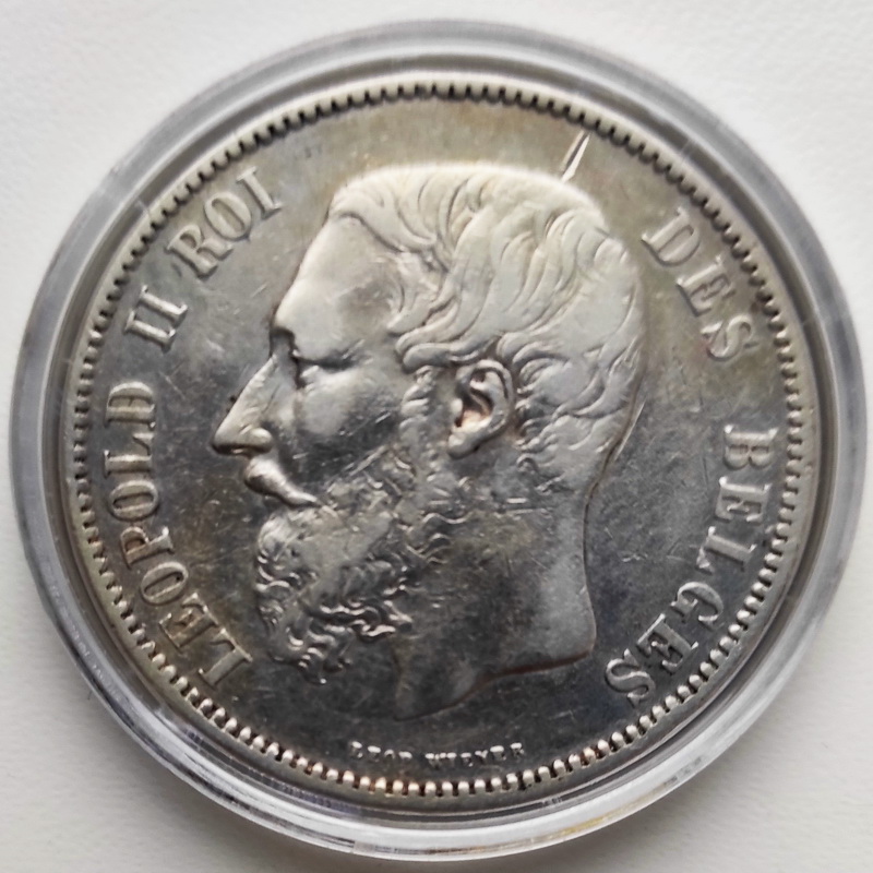 Leopold II 5francs 1873 3