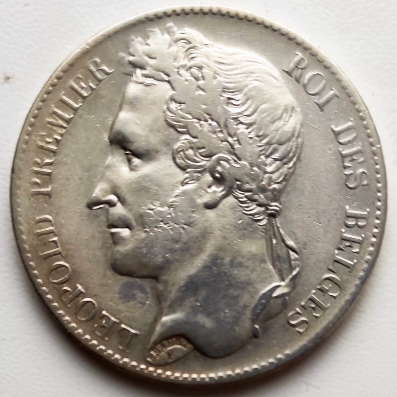 Leopold I 5francs 1849 1