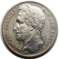 Leopold I 5francs 1849 eskiz1