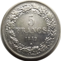 Leopold I 5francs 1849 eskiz2