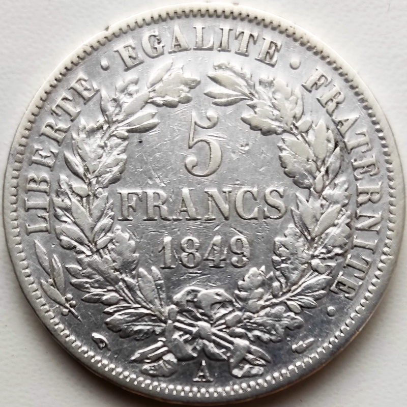 Cerera 5francs 1849 2