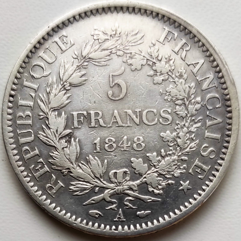 Hercules 5francs 1848 2
