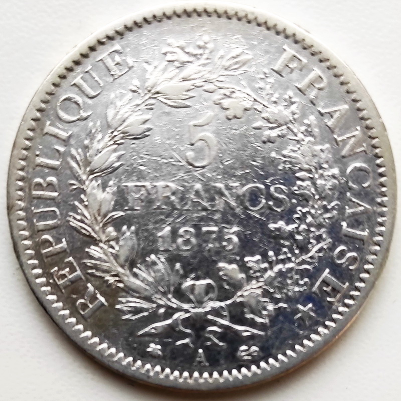 Heracl 5francs 1875 2