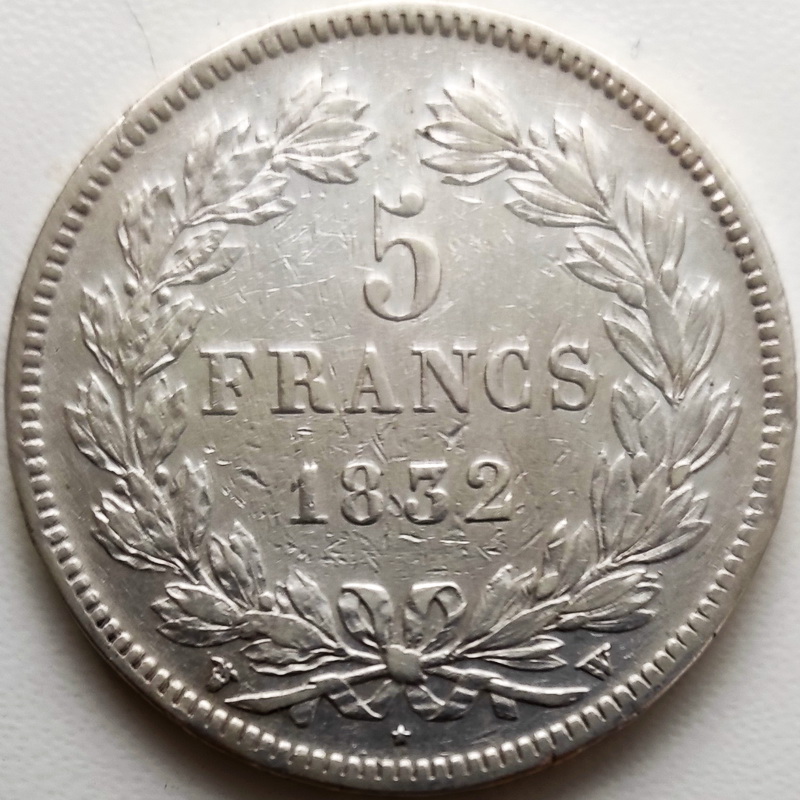 Louis Philippe I 5francs 1833 2
