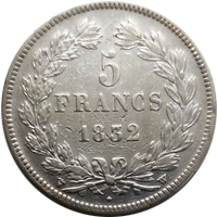 Louis Philippe I 5francs 1833 eskiz2