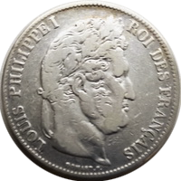 Louis Philippe I 5francs 1838 eskiz1