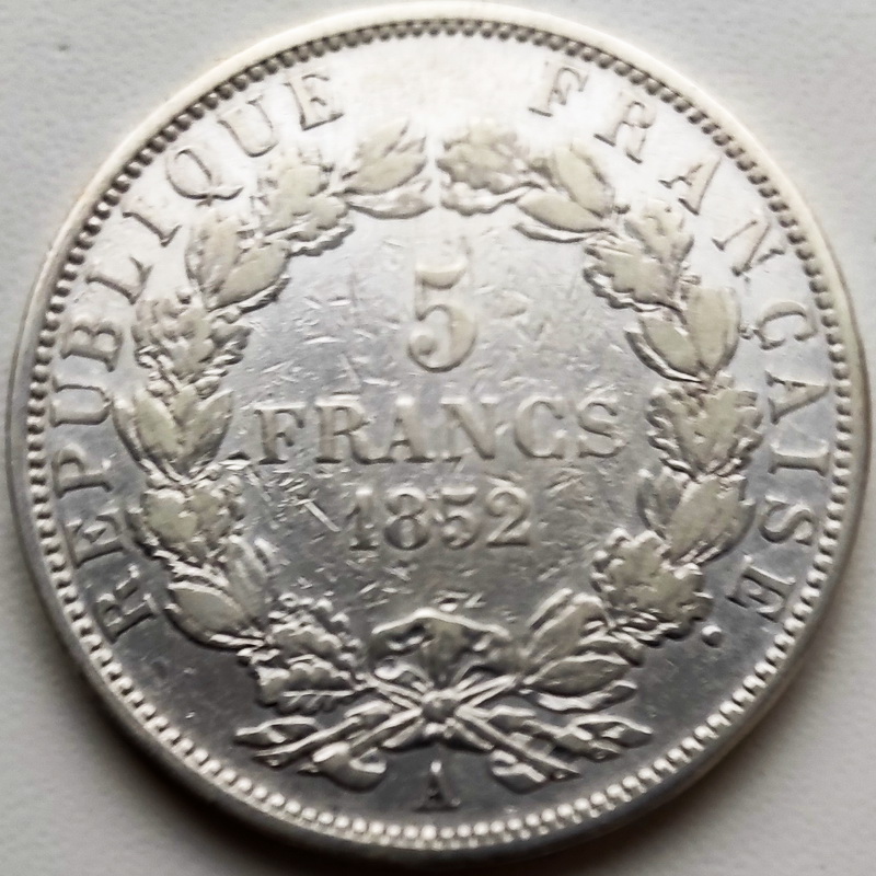 Napoleon III 5francs 1852 2
