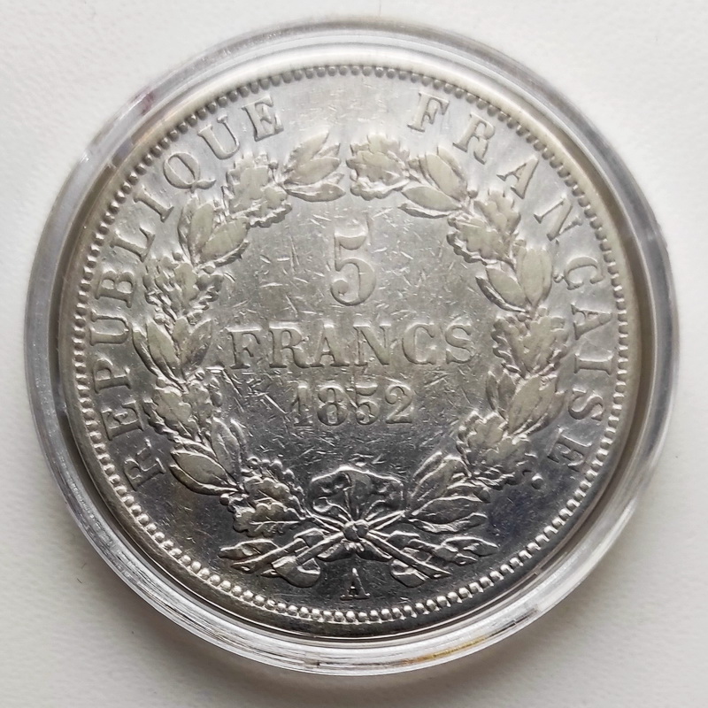 Napoleon III 5francs 1852 4