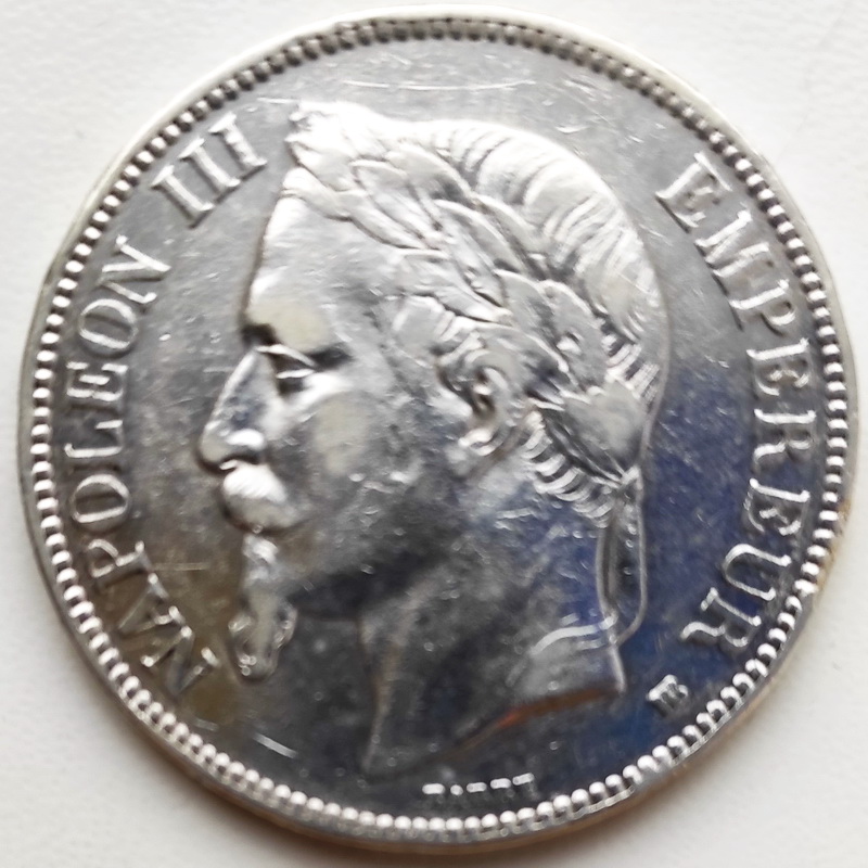 Napoleon III 5francs 1868 1