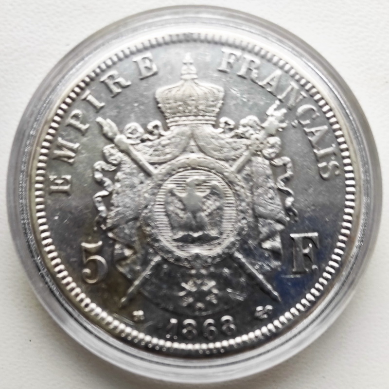 Napoleon III 5francs 1868 4