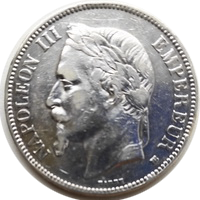Napoleon III 5francs 1868 eskiz1