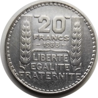 Republic 20francs 1933 eskiz2