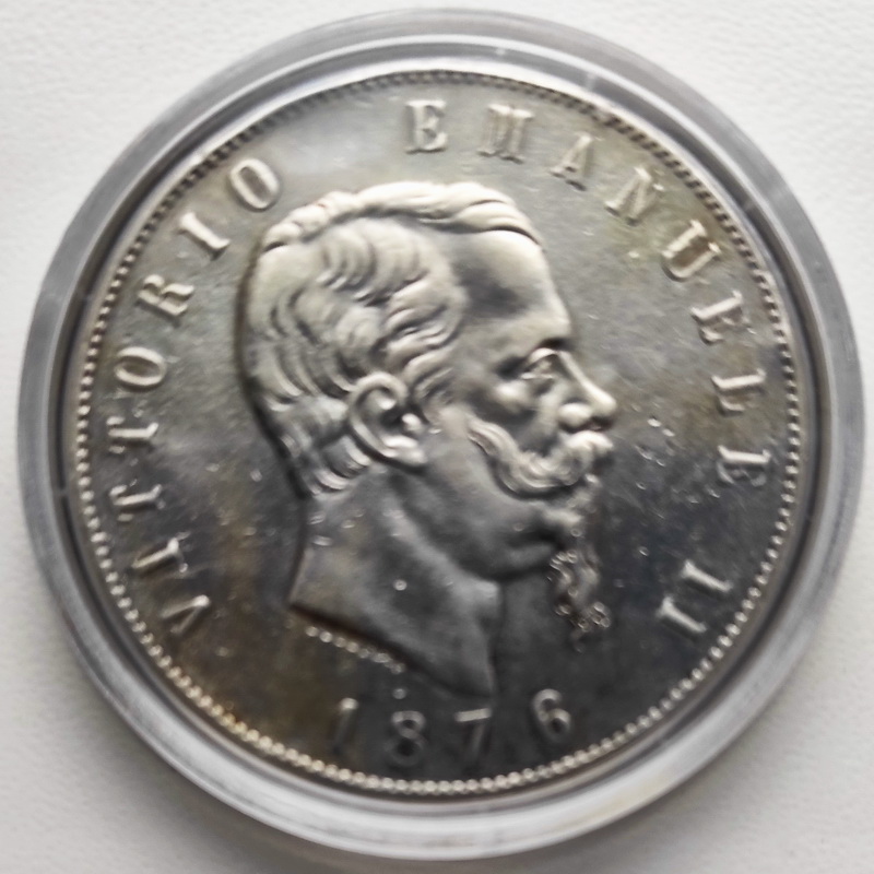 Vittorio Emanuele II 5lire 1876 3
