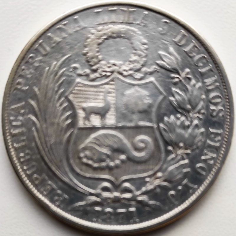 Peru uno sol 1871 2