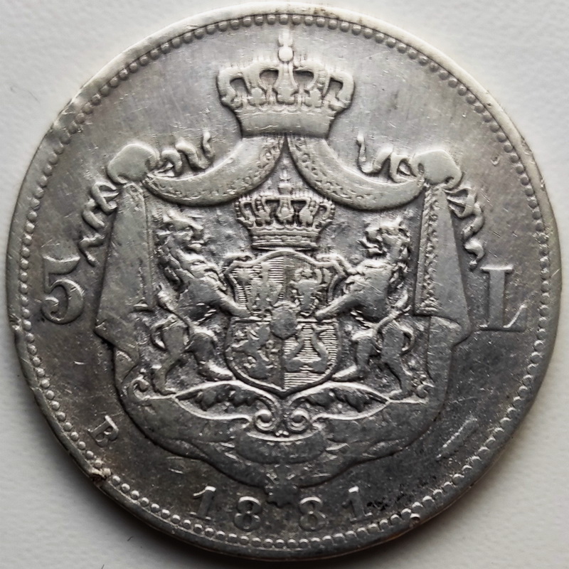 Carol I 5lei 1881 2