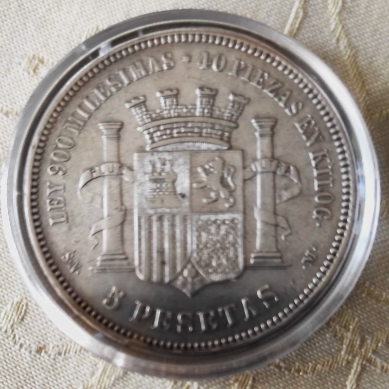 Espana 5pesetas 1870 4