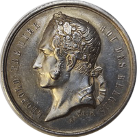 Leopold I silver 1855 eskiz1