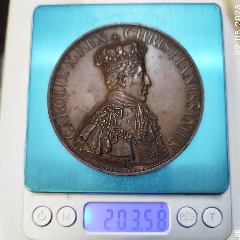 Charles X coron 1825 3