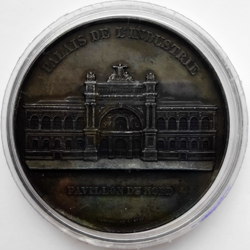 Napoleon III Palais Nord zinc medal 2