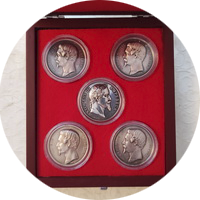 Napoleon III set box silver coins eskiz1