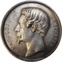 Napoleon III silver Rouen 1861 eskiz1