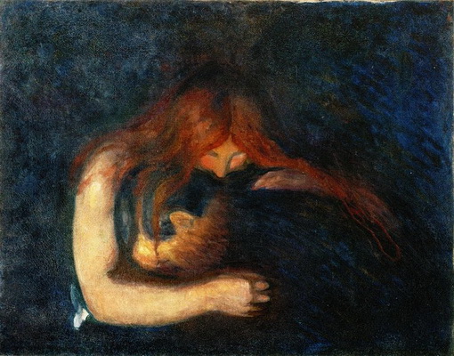 Edvard Munch Vampire 1893 Munchmuseet