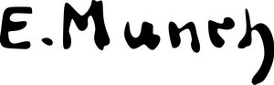 Edvard Munch signaturesvg