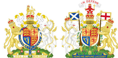 Coat of arms of the United Kingdom 2022 both variantssvg