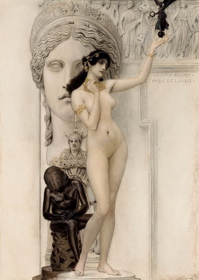 Gustav Klimt Allegory of Sculpture 1889