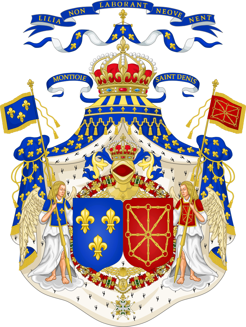 Grand Royal Coat of Arms of France Navarresvg