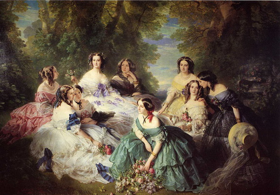 1024px Winterhalter Franz Xavier The Empress Eugenie Surrounded by her Ladies in Waiting